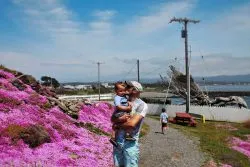 Rob Taylor and TinyMan at Battery Point Lighthouse Crescent City 2