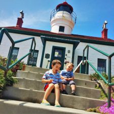 Taylor Kids at Battery Point Lighthouse Crescent City 2