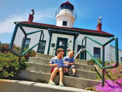 Taylor Kids at Battery Point Lighthouse Crescent City 2
