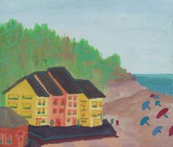 Watercolor of The Beach of Deiva Marina by Rob Taylor