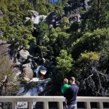 Chris Taylor and TinyMan at Cascade Creek in Yosemite National Park 1