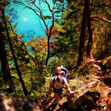Chris Taylor hiking at Deception Pass State Park Whidbey Island 1