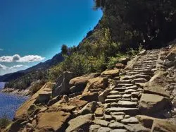 Granite staircase at Hetch Hetchy Yosemite National Park 2