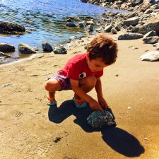 LittleMan Beachcombing at Whidbey Island 1e