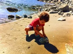 LittleMan Beachcombing at Whidbey Island 1e