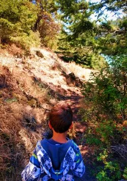 LittleMan in Forest at Deception Pass State Park Whidbey Island 2