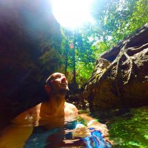 Rob Taylor swimming in Cenotes Dos Ojos Playa Del Carmen Mexico