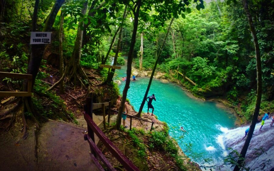 Waterfall Jumping at the Blue Hole, Ocho Rios – Cruise Shore Excursion in Jamaica