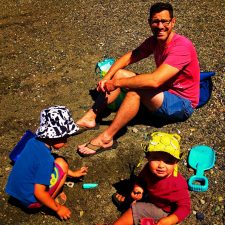 Taylor Family at beach at Washington Park Anacortes 2