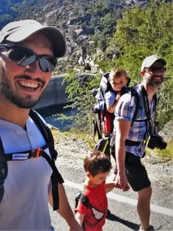 Taylor Family hiking at Hetch Hetchy Yosemite National Park 7