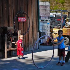 Taylor Kids Hula Hooping at AniChe Cellars Underwood Columbia River Gorge 2