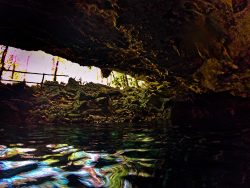 Inside Mouth of Cenotes Dos Ojos Playa del Carmen Mexico