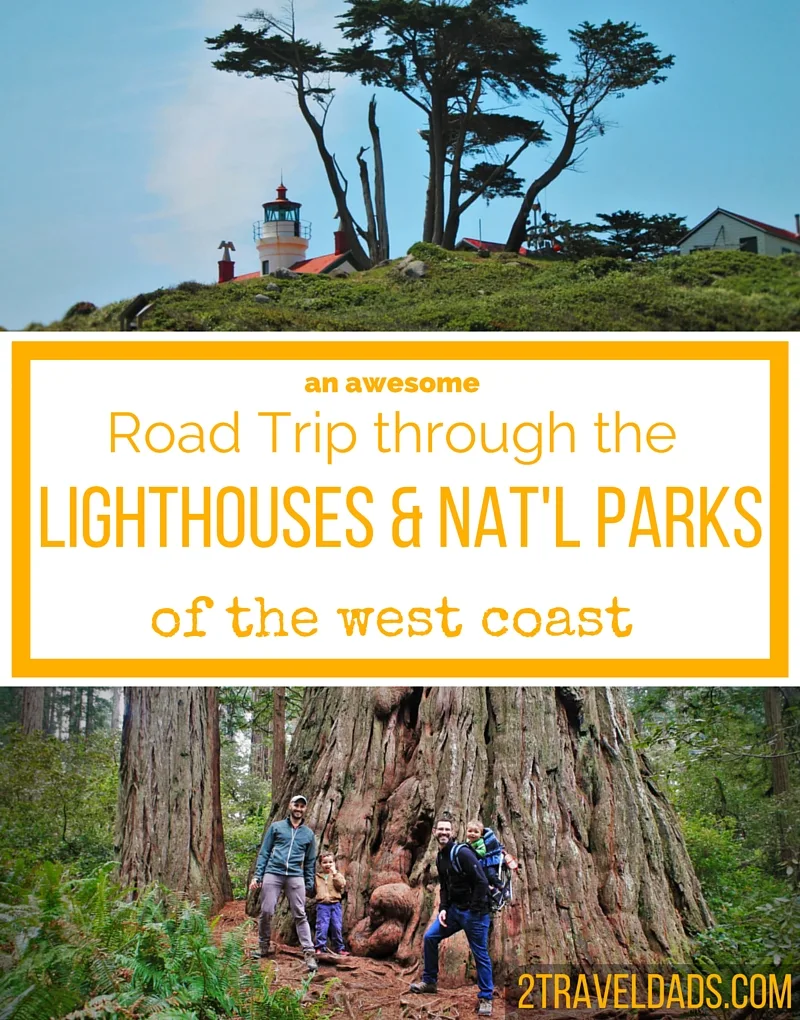 An ideal Northern California road trip through lighthouses and National Parks, and up onto the Oregon Coast. Amazing! 2traveldads.com