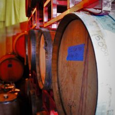Wine Barrels at Family Friendly Wine Tasting at AniChe Cellars Underwood Columbia River Gorge 2
