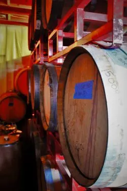 Wine Barrels at Family Friendly Wine Tasting at AniChe Cellars Underwood Columbia River Gorge 2