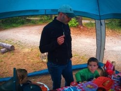 Chris Taylor and LittleMan camping at Cle Elum River campground 3