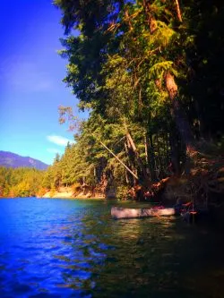 Cove on Lake Cushman Olympic Peninsula 2