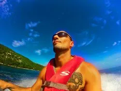 Rob Taylor on Jet skis on wave runner tour Labadee Haiti 3