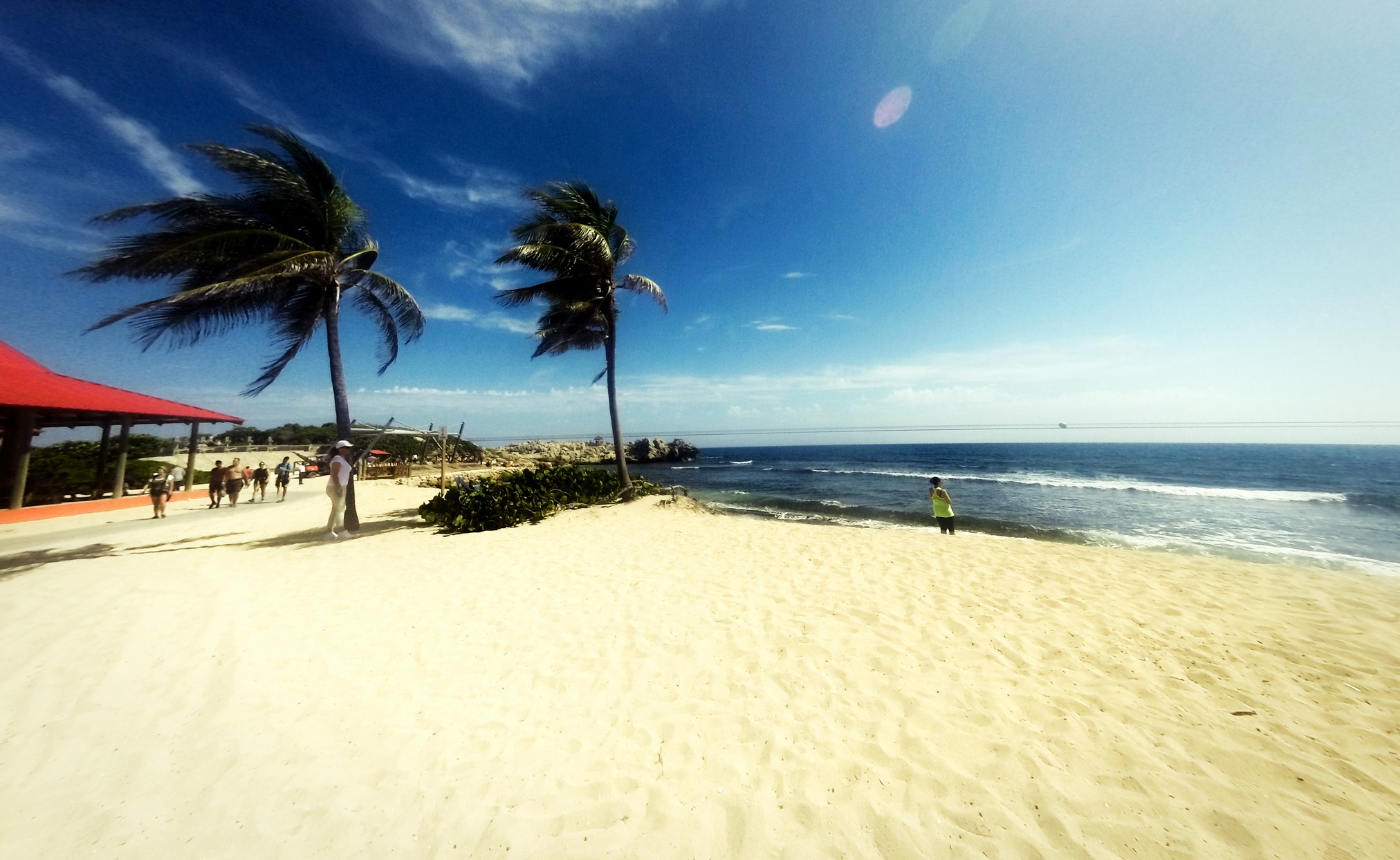 Perfect white beach with palms in Labadee Haiti 1