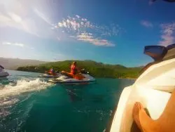 Jet skis on wave runner tour Labadee Haiti 3