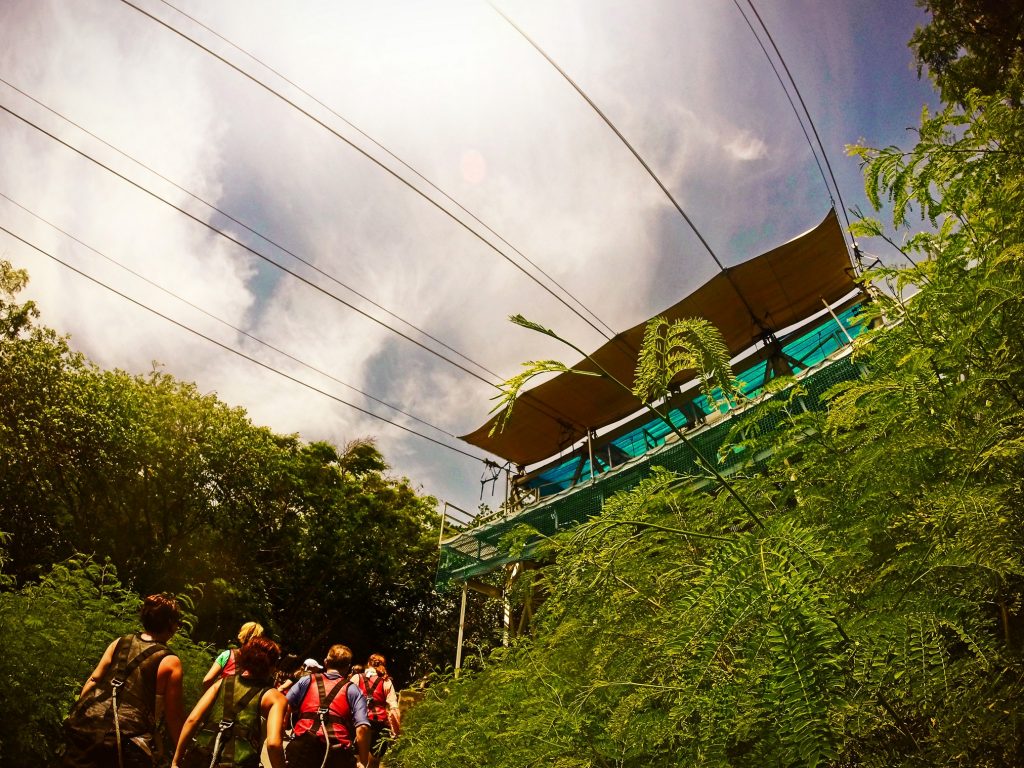 Practice platform for Worlds Longest Zip Line Labadee Haiti 1