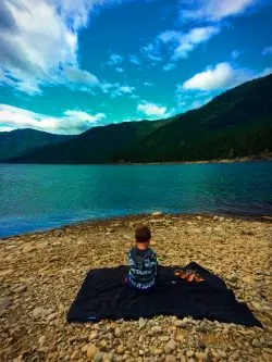 LittleMan Playing in the Mud at Cle Elum River 2