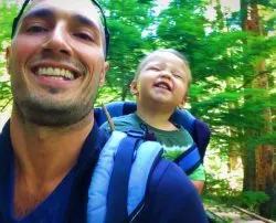 Rob Taylor and TinyMan at Silver Falls Mt Rainier National Park 3