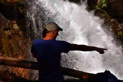 Rob Taylor and TinyMan at Silver Falls Mt Rainier National Park 5