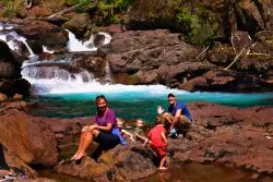 Rob Taylor and friends at Silver Falls Mt Rainier National Park 2