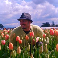 Rob Taylor in Tulip Fields La Connor Skagit Valley 1
