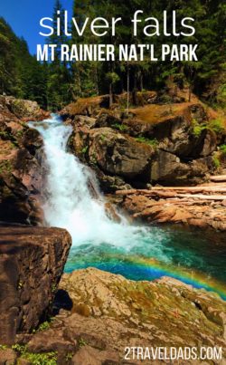 The most beautiful hike in Mt Rainier National Park is Silver Fall, and you don't even see the mountain. Beautiful waterfall, pools for splashing, good for all hiking levels. 2traveldads.com