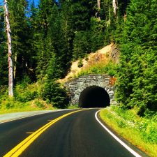 Tunnel on Chinook Pass Highway Mt Rainier National Park 1