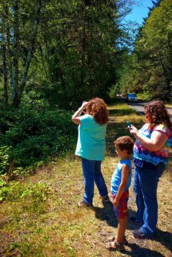 Trippin Twins and Little Man at Hoh Rainforest Olympic National Park