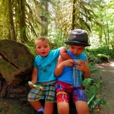 Taylor Kids in Hoh Rainforest 2016 1