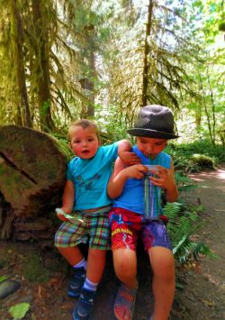 Taylor Kids in Hoh Rainforest 2016 1