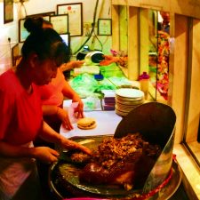 Roasted pork for Chinese buns in Xian Shaanxi China 1
