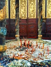 Incense burning at Tang Paradise Xian Imperial Garden 2