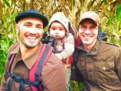 Taylor family in corn maze Fall Traditions