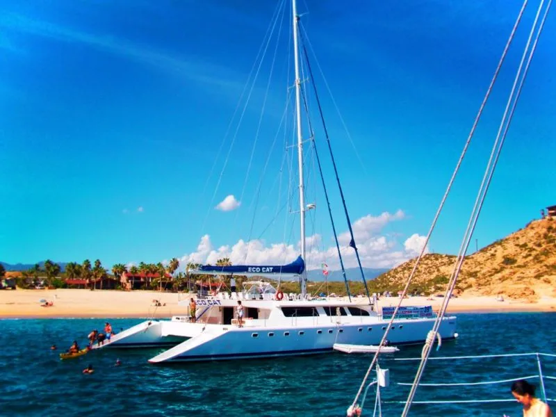 Catamaran snorkeling tour at Chileno Bay Cabo San Lucas