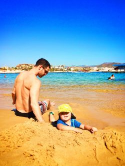 Taylor Family beach day and snorkeling in Cabo San Lucas