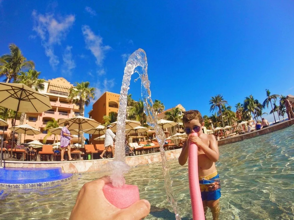 Playing in Pool at Playa Grande Cabo San Lucas