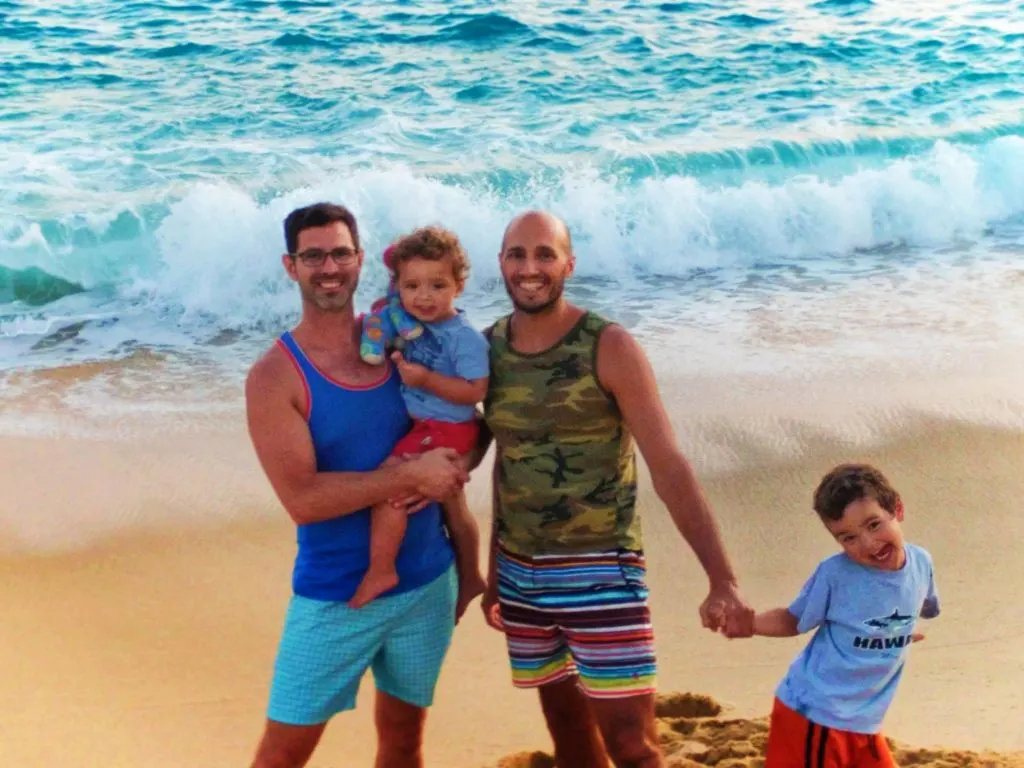 Taylor Family on beach when using a timeshare at Playa Grande Cabo San Lucas