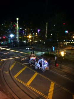 Cinderella Carriage at Skyview Atlanta ferris wheel at night 1