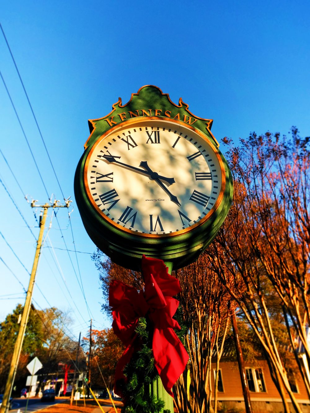Clock at Civil War and Locomotive Museum Kennesaw 1
