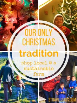 Decorating a Christmas tree is a favorite tradition, but there's more to the holiday season than this. See our tradition and teach our kids through the holidays. 2traveldads.com