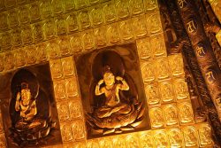 Golden Gilded Buddhas in Famen Temple Pagoda 1