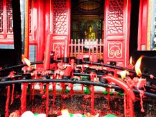 Melting candles at Famen Temple 1