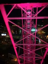 Skyview Atlanta ferris wheel at night 4