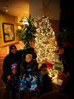 Taylor Family with Pediatric Brain Tumor Christmas Tree Atlanta Festival of Trees 1