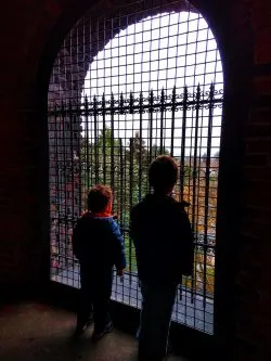 Taylor Kids climbing Volunteer Park Water Tower Capitol Hill Seattle 5